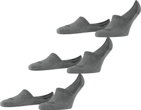Falke Step High Cut Socken light greymel., 3 Paare (Herren)