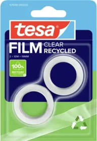 tesa tesafilm eco & clear transparent, Klebestreifen, 19mm/10m, 2 Stück