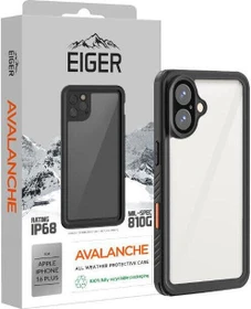 Eiger Avalanche Case für Apple iPhone 16 Plus schwarz/transparent