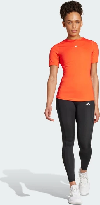 adidas Techfit Training Kompressionsshirt kurzarm bright red (Damen)