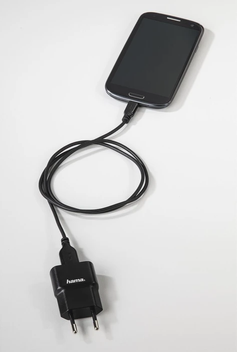 Hama USB 2.0 Kabel USB-A [Stecker] auf USB Micro-B [Stecker], 0.75m