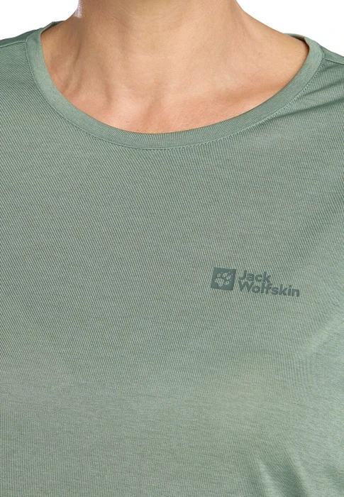 Jack Wolfskin Crosstrail Funktionsshirt 3/4 eucalyptus (Damen)