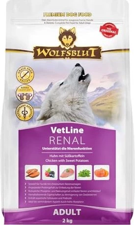 Wolfsblut VetLine Renal Hühnerfleisch und Süßkartoffel, 2kg