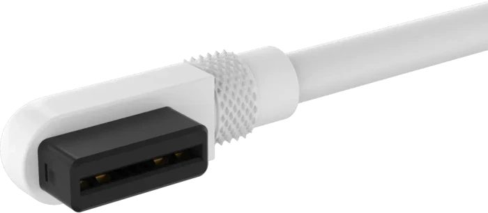 Corsair iCUE LINK Verlängerung, gewinkelt, 20cm, weiß, 2er-Pack