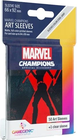 Gamegenic Marvel Champions Art Sleeves Black Widow, 50 Stück