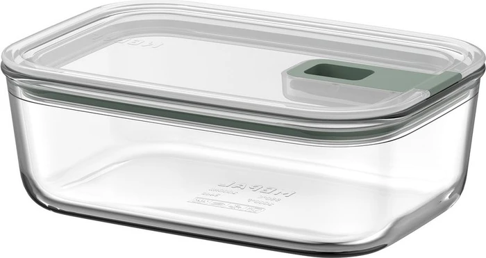 Mepal EasyClip rechteckig Glas Aufbewahrungsbehälter 1l nordic sage