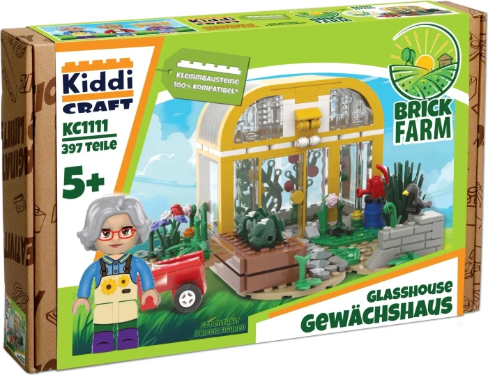 Kiddicraft BrickFarm Gewächshaus