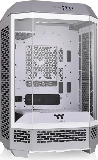 Thermaltake The Tower 300 Limestone, grau/weiß, Glasfenster
