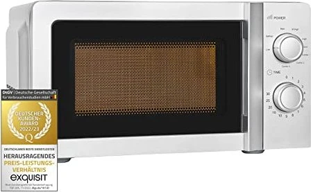Exquisit MW717-070G Mikrowelle mit Grill silber