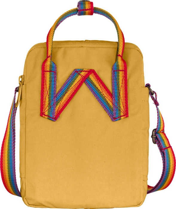 Fjällräven Kanken Rainbow Sling Umhängetasche ochre/rainbow pattern