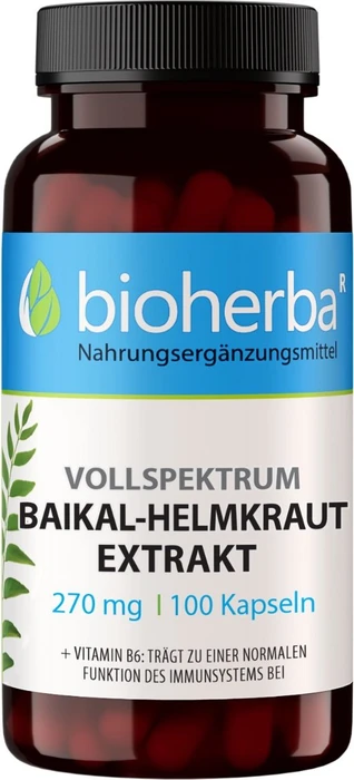 Bioherba Vollspektrum Baikal-Helmkraut 270mg Kapseln, 100 Stück