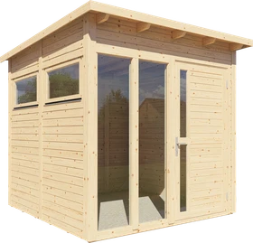 Bertilo Pentus 2 Office Gartenhaus 223x230cm natur