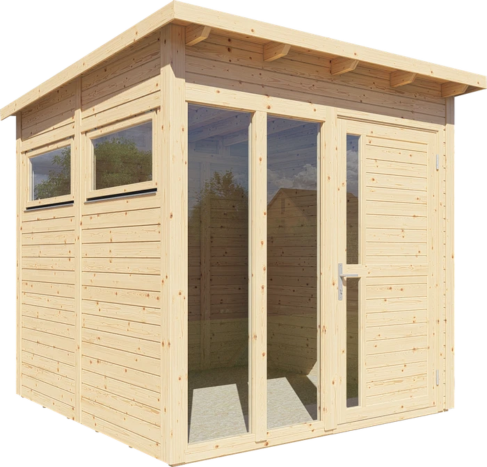 Bertilo Pentus 2 Office Gartenhaus 223x230cm natur