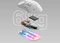 SteelSeries Aerox 3 Wireless Snow 2022 Edition, weiß, USB/Bluetooth Vorschaubild