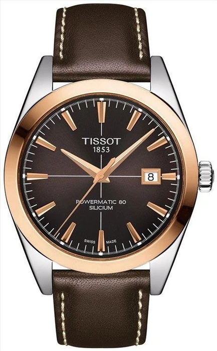 Tissot Gentleman Powermatic 80 Silicium 18K Goldlünette T927.407.46.291.00