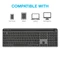 JLab Epic Wireless Keyboard, schwarz, LEDs weiß, USB/Bluetooth, DE Vorschaubild