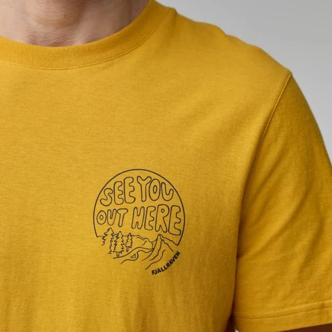 Fjällräven Hemp Blend Out Here T-Shirt kurzarm ochre (Herren)