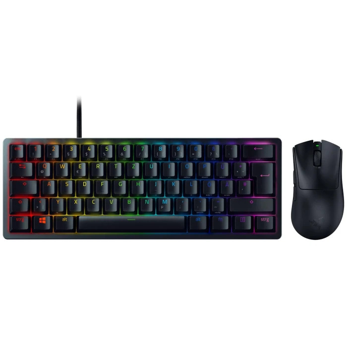 Razer Huntsman Mini Combo, Huntsman Mini Red Switch, RAZER DeathAdder V3 HyperSpeed, USB, DE