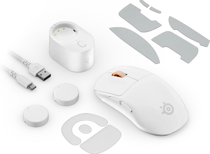 SteelSeries Sensei Pro 8K Ultra Wideband Wireless, weiß, USB
