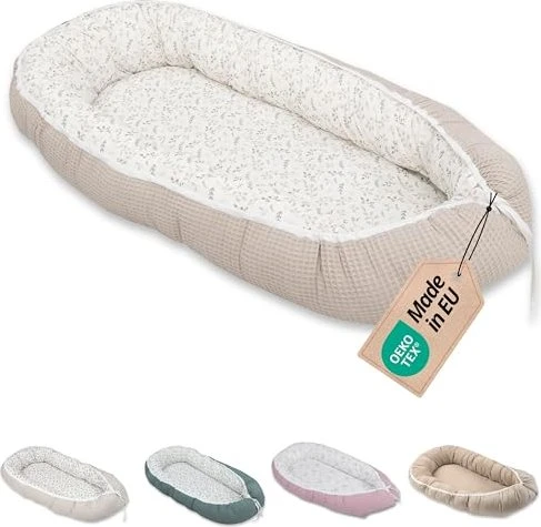 Ullenboom Kuschelnest Waffelpique Floral sand