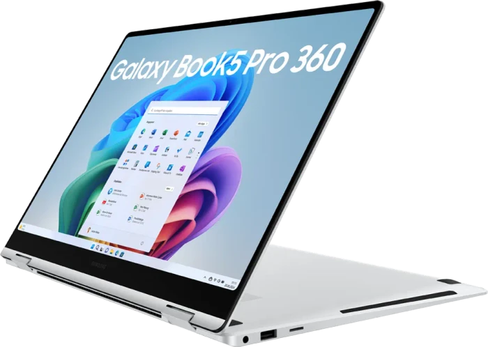 Samsung Galaxy Book5 Pro 360, Platinum Silver, Core Ultra 7 258V, 32GB RAM, 1TB SSD, DE