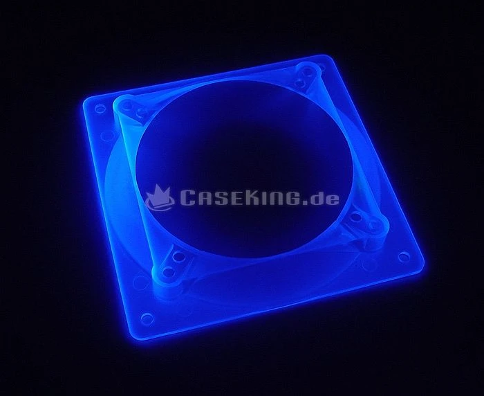Bitspower Ultimate Lüfteradapter/Fan Adapter 80/92mm auf 120mm UV blau