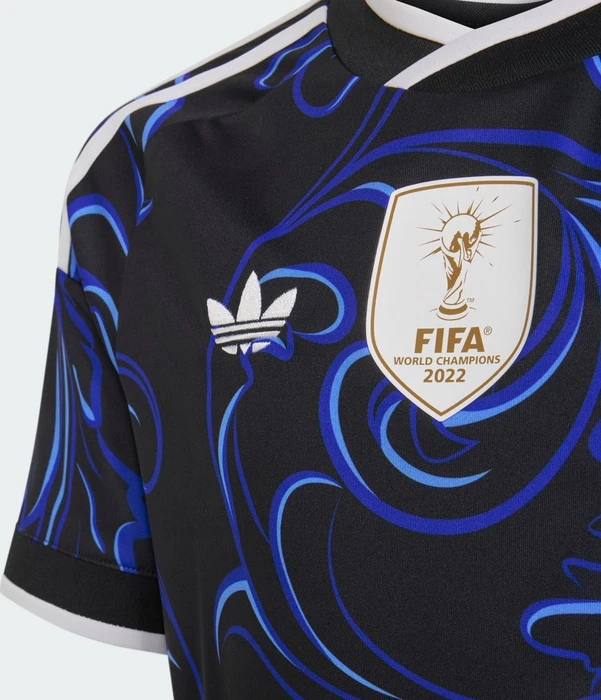 adidas FIFA WM 2026 Argentinien Auswärtstrikot kurzarm black/lucid blue/blue burst (Junior)