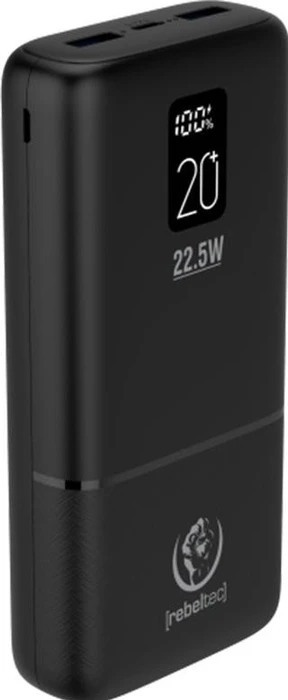 Rebeltec Powerbank P20 LCDPD 20000mAh schwarz