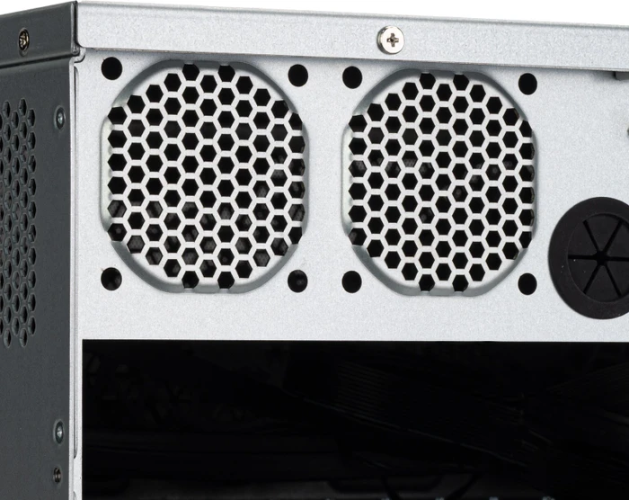 SilverStone RM31, Rackmount Server, schwarz/grau, 3HE, SFX-L