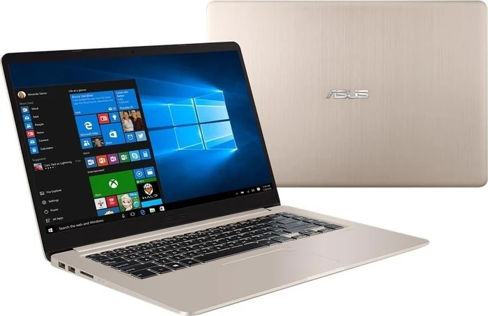 ASUS VivoBook S15 S510UA-BQ156T, Icicle Gold, Core i5-7200U, 8GB RAM, 128GB SSD, 1TB HDD, DE