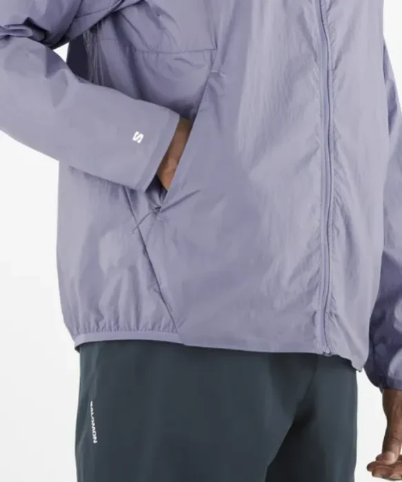 Salomon SHAKEout Fly Laufjacke blue granite (Herren)