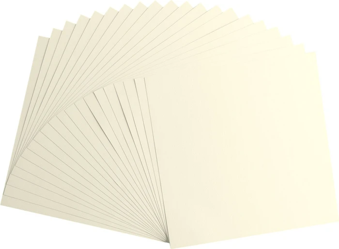 Vaessen Creative Tonkarton, 305x305mm, glatt, Raffia, 20 Blatt
