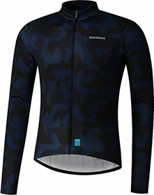 Shimano Vertex Printed Trikot langarm schwarz (Herren)