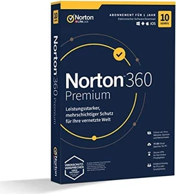 NortonLifeLock Norton 360 Premium, 10 User, 1 Jahr (deutsch) (Multi-Device) (21405825)