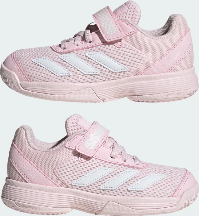 adidas Courtflash Hook-and-Loop distilled pink/cloud white (Junior)