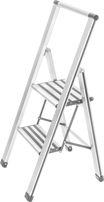 Wenko Aluminium Haushaltsleiter, 2 Stufen