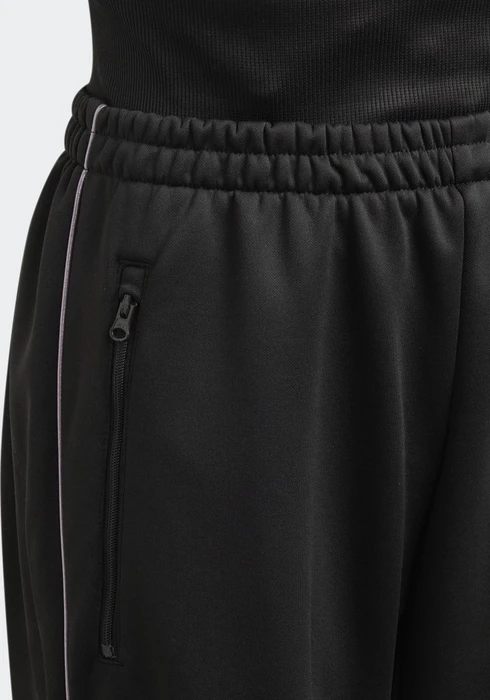 adidas Winter Glam Fleece Loose Trainingshose lang black/matt purple metallic (Junior)