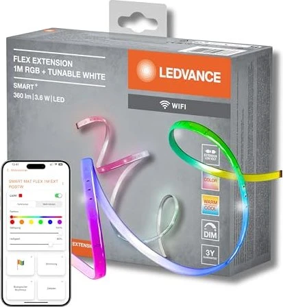 Osram Ledvance SMART+ Indoor WiFi Flex EXT RGB + TW LED-Streifen 3.6W 1m