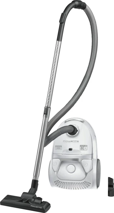 Rowenta Bodenstaubsauger RO3927EA Compact Power | 750 Watt | Beutel | 3l Staubbeutelvolumen | 8,8m Aktionsradius | Weiß Image
