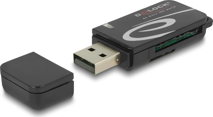 DeLOCK Mini USB 2.0 Card Reader, USB-A 2.0 [Stecker]