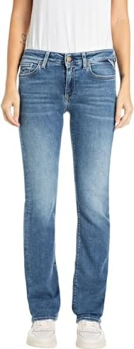 Replay New Luz Bootcut Fit Jeans medium blue (Damen)