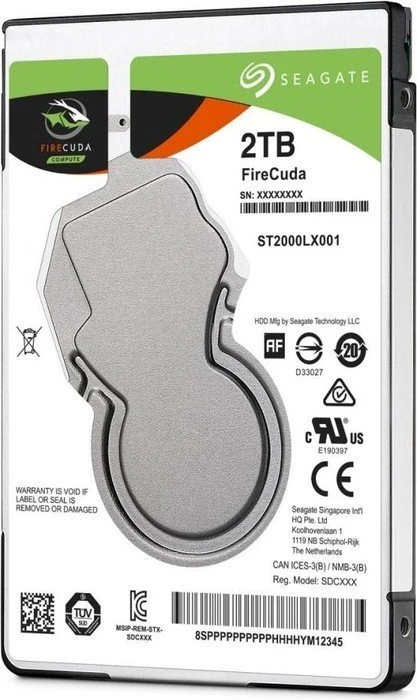 Seagate FireCuda Compute SSHD 2TB, 512e / 2.5" / SATA 6Gb/s