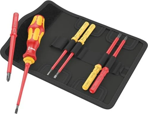 Wera Kraftform Kompakt VDE 7 Universal 1 Tool Finder Bitset inkl. Tasche, 7-tlg.