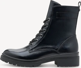 Tamaris Lace Boots Stiefelette navy patent (Damen)
