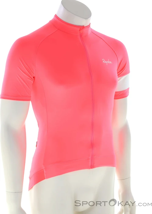 Rapha Core Trikot kurzarm high vis pink (Herren)