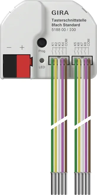 Gira KNX Taster-Schnittstelle Standard 8-fach, Unterputz