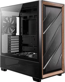 Antec Flux, schwarz/braun, Glasfenster