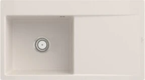 Villeroy & Boch Subway Style 50 flat Einbau Becken links crema