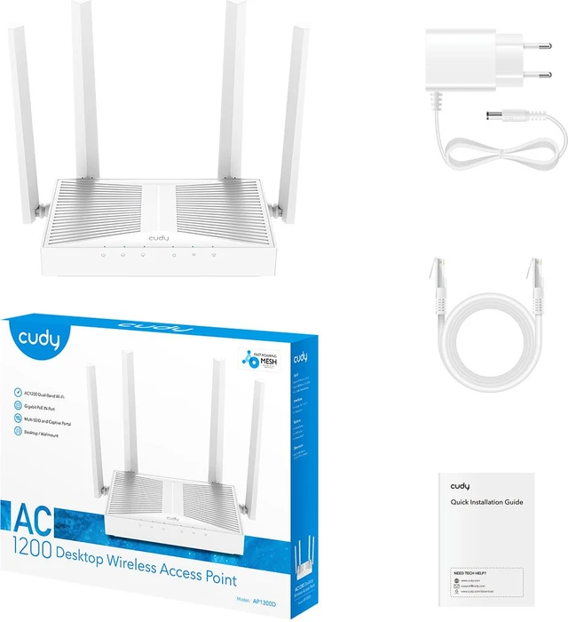 Cudy AP1300D, AC1200