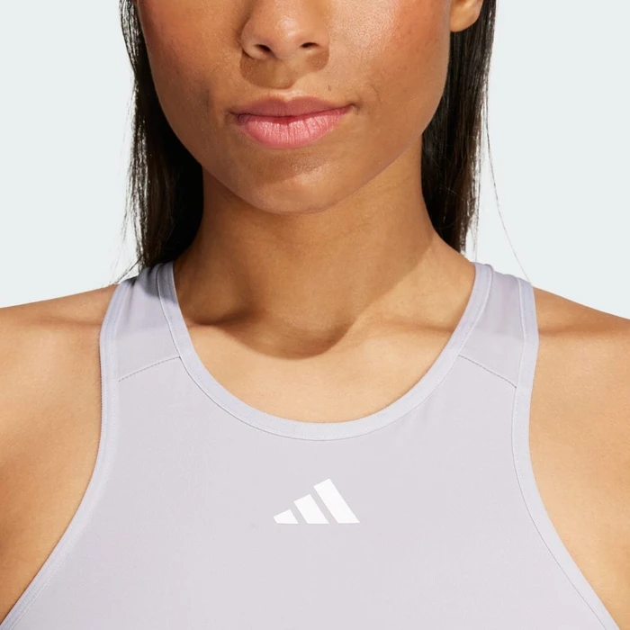 adidas TECHFIT Medium-Support High-Neck Sport-BH glory grey (Damen)